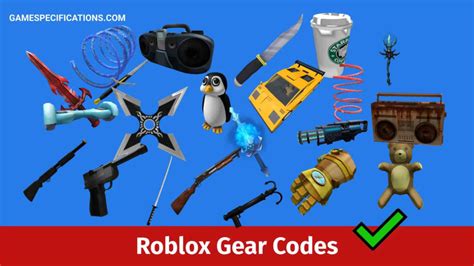 Roblox gear ids - Find the gear IDs for different categories of items in Roblox, such as building, explosive, and melee. The list is organized by category and includes the gear …